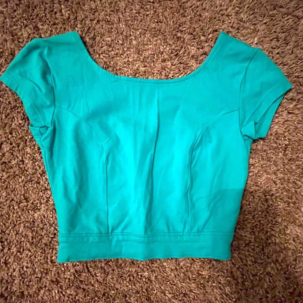 Turquoise crop top